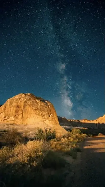 Amangiri Camp Sarika under the Milky Way