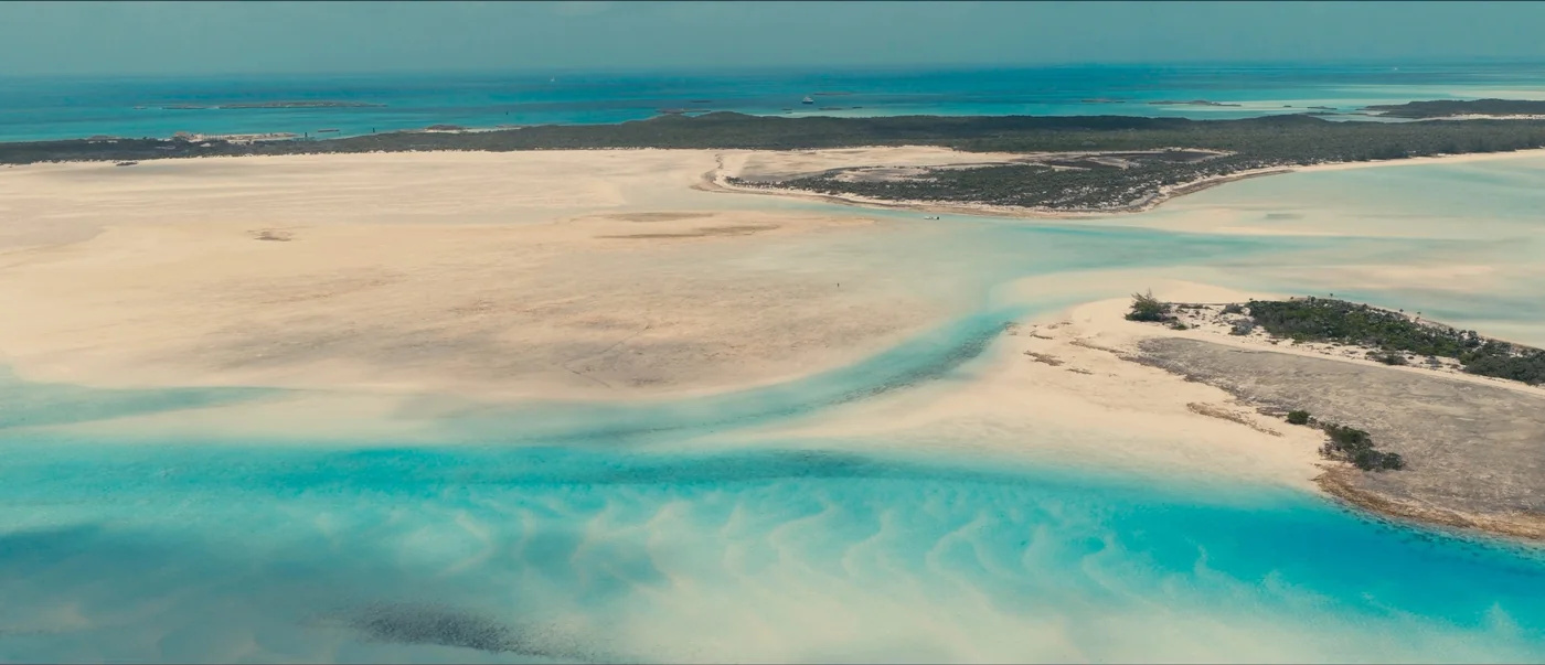 The Exuma sandbar